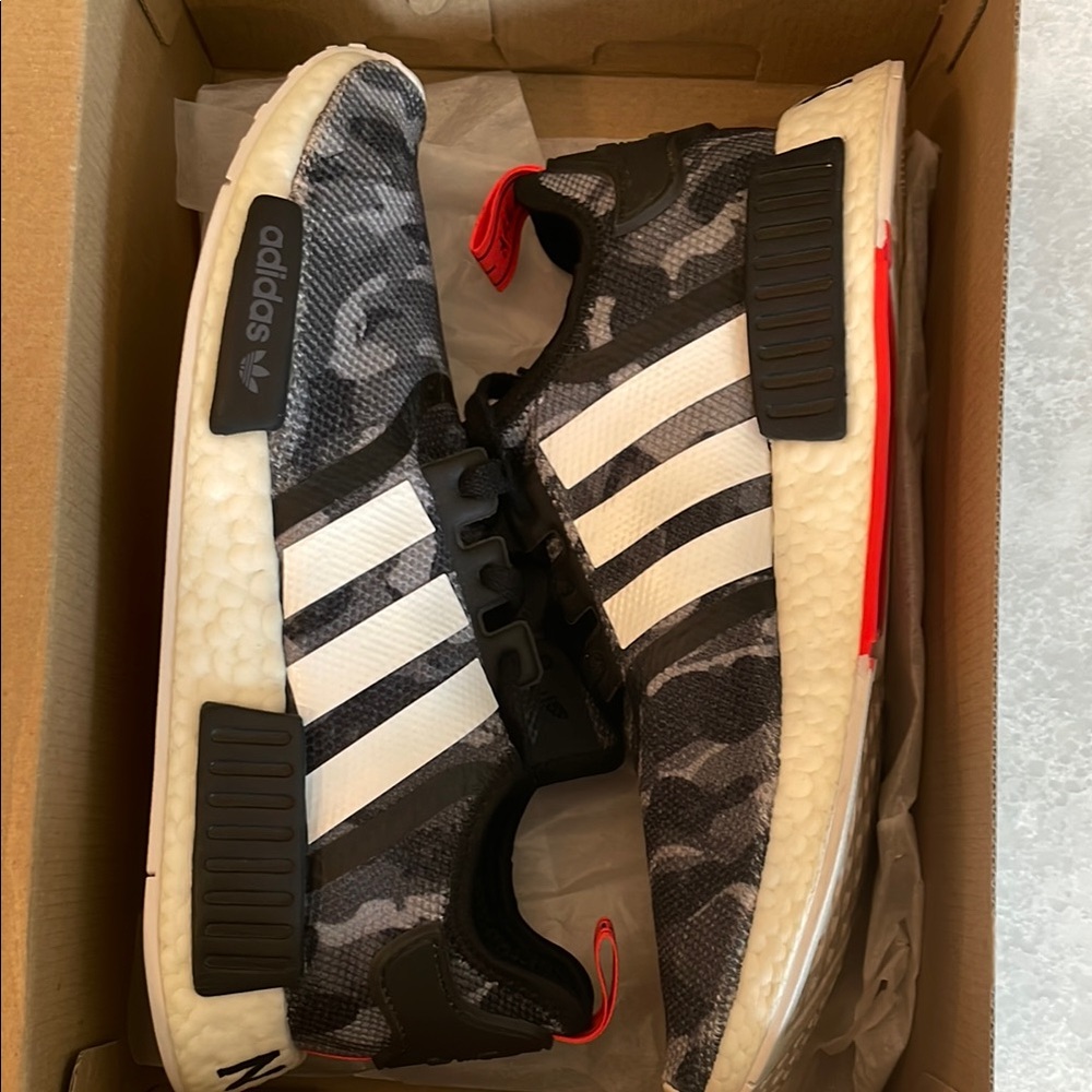 Adidas NMD R1 Boost Black Camo Size 9